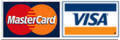 We Accept Visa and MasterCard